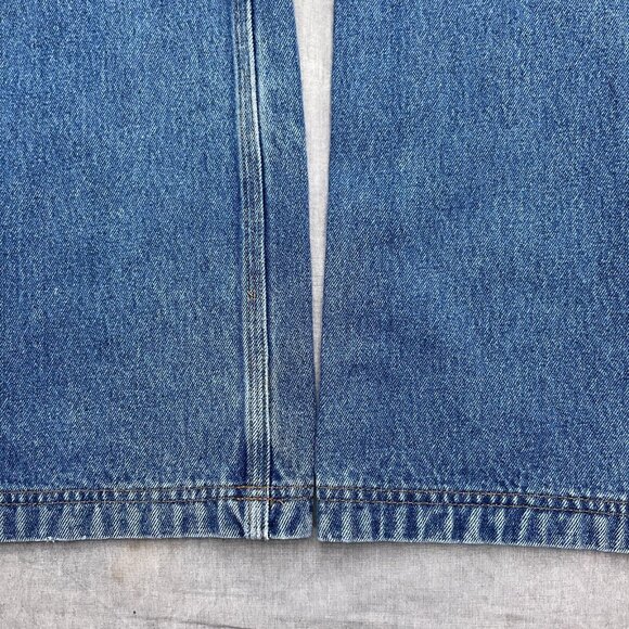 Duluth Jeans Men 36W x 36L Blue‎ Denim Gusset Straight Leg Work Chore Cotton - Picture 3 of 12